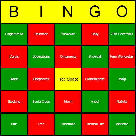 Christmas Postcards on Christmas Bingo Cards   Free  Printable  And Available For Immediate