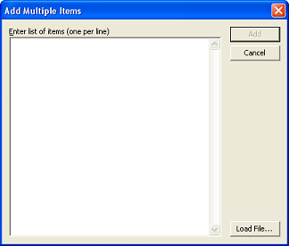 Add Multiple Items